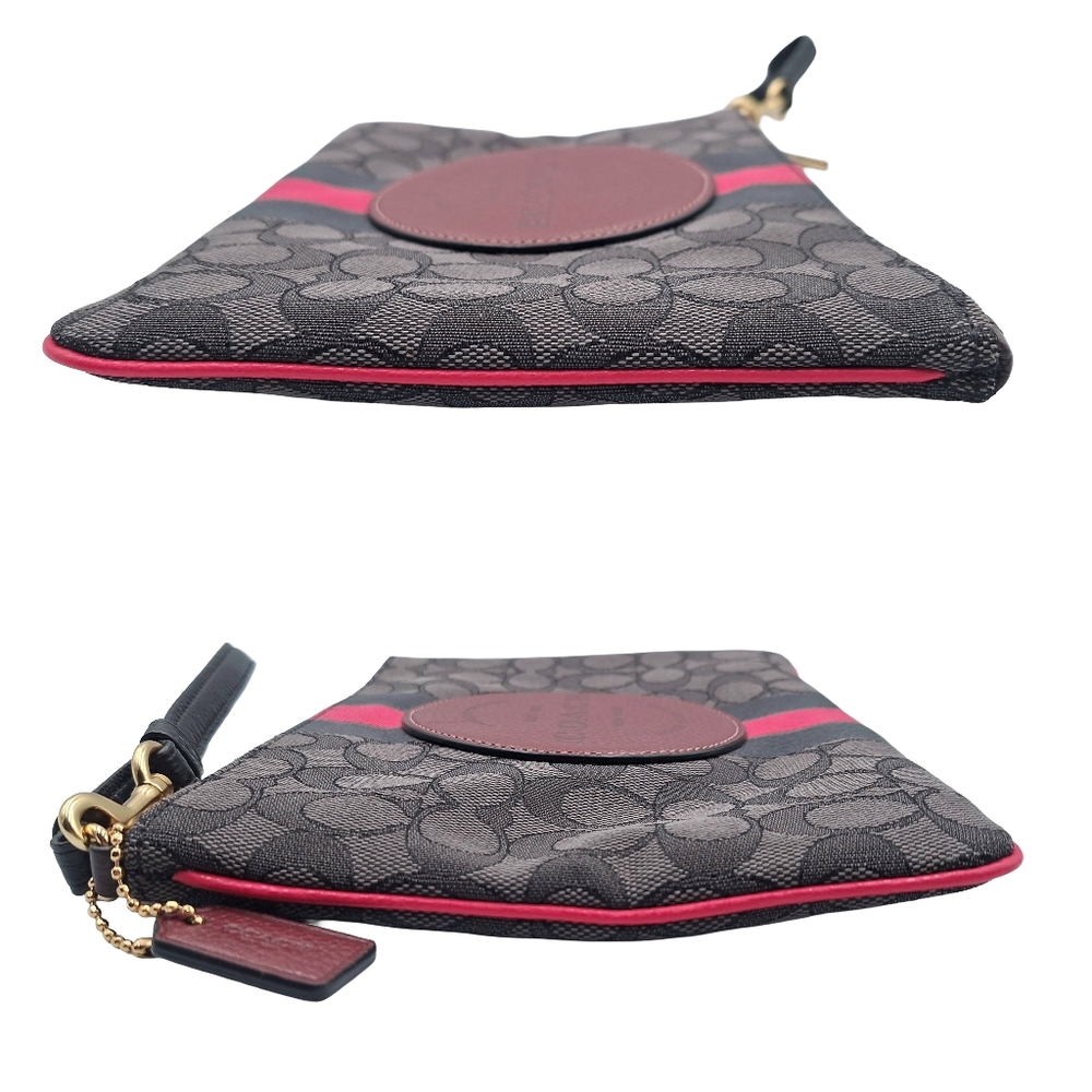Coach Dempsey Patch Gallery Wristlet Pouch & Zip Around Wallet Bundle - 2 Pieces - Picture 6 of 16